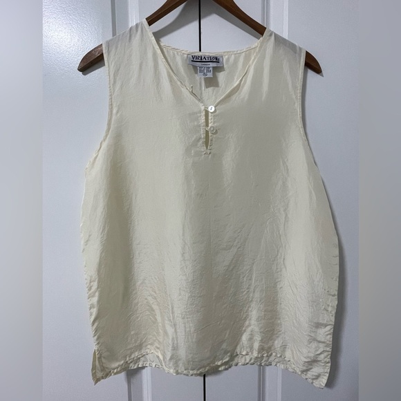 #72-VIBRATIONS- Vintage 100% silk camisole - Picture 1 of 3
